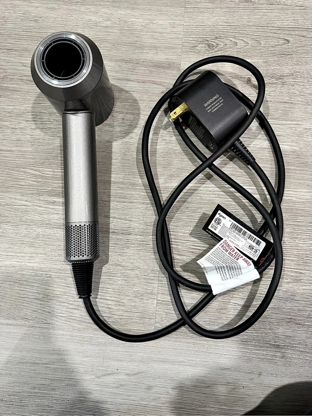 Dyson Supersonic HD07 Hair Dryer Gray & Orange- used, tested and working!